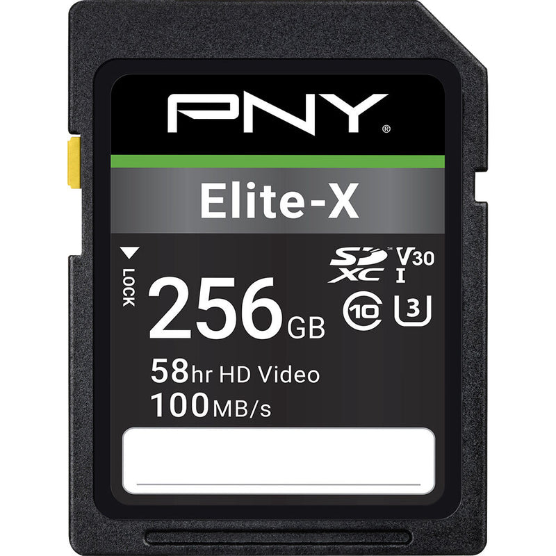 PNY Technologies 256GB Elite-X UHS-I SDXC Memory Card