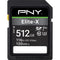 PNY Technologies 512GB Elite-X UHS-I SDXC Memory Card