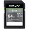 PNY Technologies 64GB Elite UHS-I SDXC Memory Card