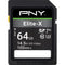 PNY Technologies 64GB Elite-X UHS-I SDXC Memory Card