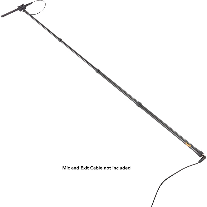 Auray BP-47A Aluminum Boompole with Internal Coiled Cable and Bottom Exit (7.5')