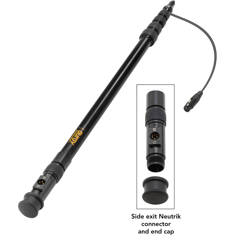 Auray BP-59A Aluminum Boompole with Internal Coiled Cable and Side Exit (9.6')