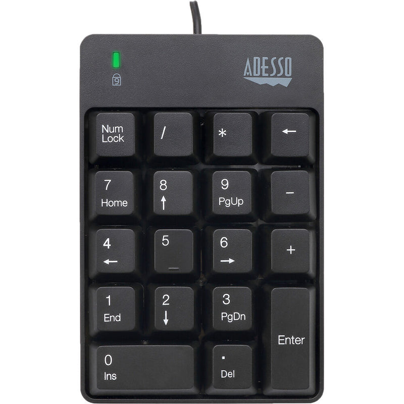 Adesso USB Spill Resistant 18-Key Numeric Keypad