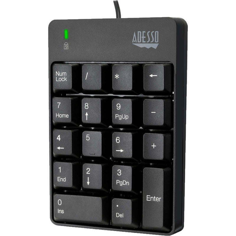 Adesso USB Spill Resistant 18-Key Numeric Keypad