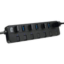 Adesso 7-Port USB 3.0 Hub with Power Switch and Adapter