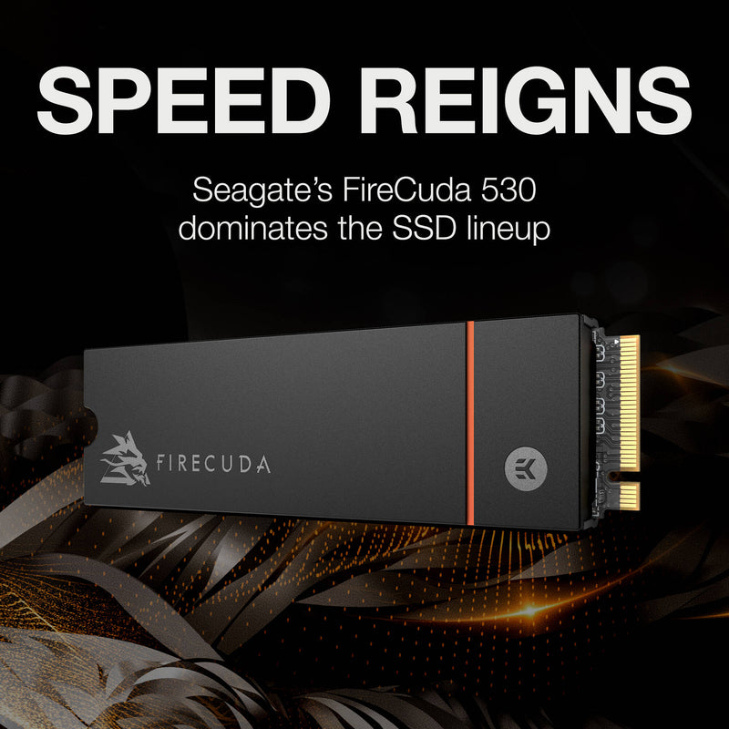 Seagate 500GB FireCuda 530 PCIe 4.0 x4 NVMe M.2 Internal SSD with Heatsink