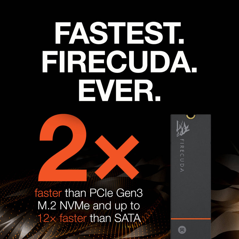 Seagate 500GB FireCuda 530 PCIe 4.0 x4 NVMe M.2 Internal SSD with Heatsink