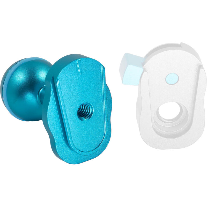 Kondor Blue Mini Quick Release to Ball Head for Magic Arms (Blue)