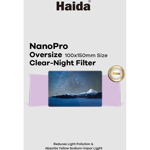 Haida Oversized NanoPro MC Optical Glass Clear-Night Filter (100 x 150mm)