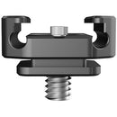 Niceyrig Cold Shoe Mount with 1/4"-20 Screw & Rubber Band Mount