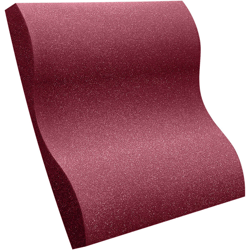 Auralex Studiofoam Wave Panel (24 x 24 x 3", Burgundy, 16-Pack)