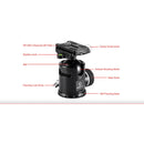 Sunwayfoto EB-44 EPIC Series Traveler Ball Head