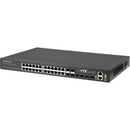 AVPro Edge AC-MXNET-SW24 24-Port Gigabit PoE+ Compliant Network Switch with 10G SFP+