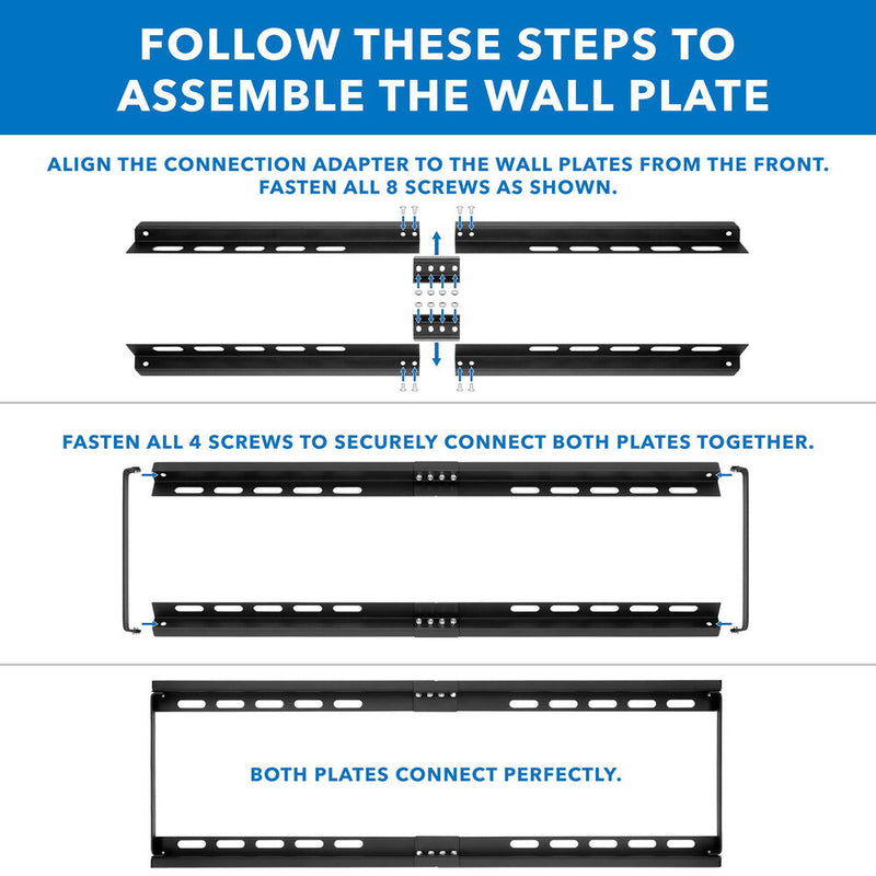 Mount-It! Low-Profile Tilting Wall Mount for 32 to 65" Displays