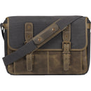 MegaGear Torres Pro Leather Vintage Messenger Bag (Khaki Green)