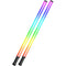 GVM RGB LED Tube Wand 2-Light Kit with Internal Battery and Bracket