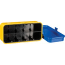 Kodak Steel 120/135mm Film Case (Blue Lid/Yellow Body)