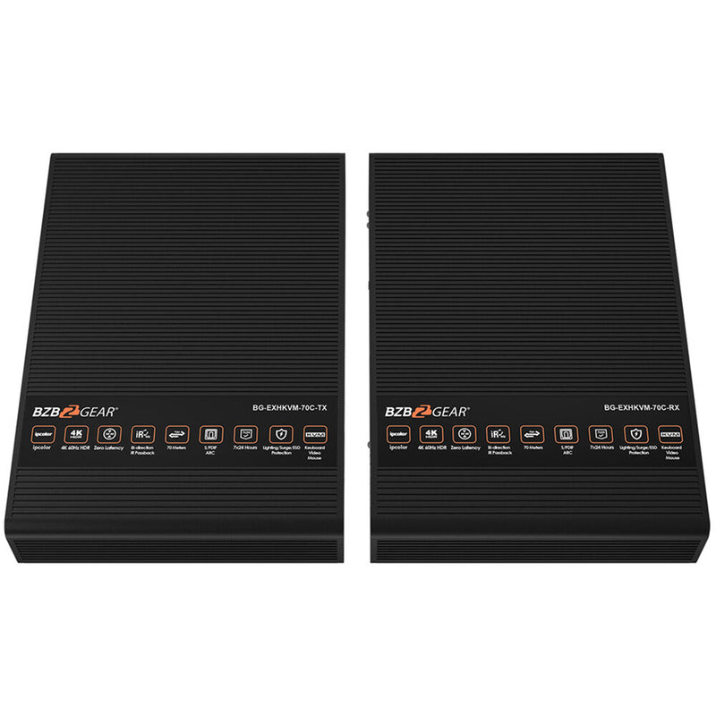 BZBGear 4K 60Hz HDR HDMI/KVM/ARC Extender Kit with Zero Latency (Up to 230')