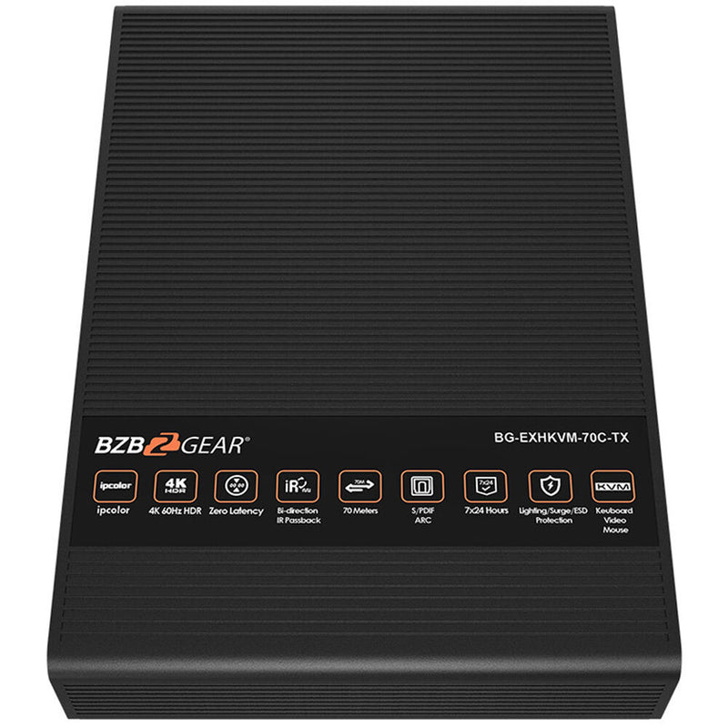 BZBGear 4K 60Hz HDR HDMI/KVM/ARC Extender Kit with Zero Latency (Up to 230')