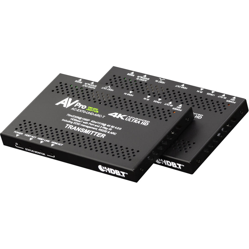 AVPro Edge Ultra-Slim 4K HDMI over HDBaseT Extender Set with Audio Return Channel (131')