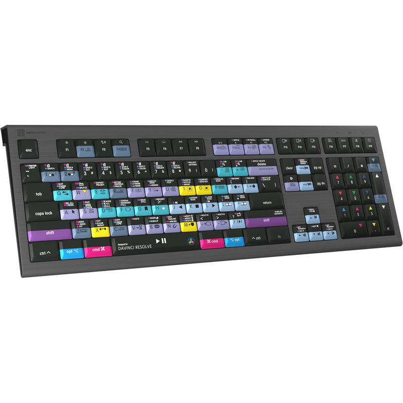 Logickeyboard ASTRA 2 Backlit Keyboard for DaVinci Resolve 17 (Mac, US English)