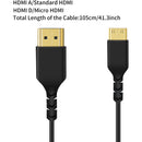 ANDYCINE Reflex Ultra-Thin High-Speed Mini-HDMI to HDMI Cable with Ethernet (29.5")