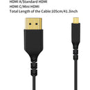 ANDYCINE Reflex Ultra-Thin High-Speed Micro-HDMI to HDMI Cable with Ethernet (29.5")