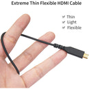 ANDYCINE Reflex Ultra-Thin High-Speed Micro-HDMI to HDMI Cable with Ethernet (29.5")