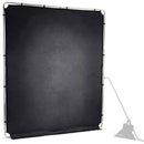 Manfrotto EzyFrame Vintage Background Kit (6.5 x 7.5', Pewter)