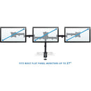 Mount-It! Adjustable Triple Monitor Mount for 13 to 27" Screens