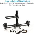 FLYCAM Zest Pro Electronic Video Camera Stabilizer with Vista-II Arm Vest (V-Mount)