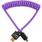 Kondor Blue Gerald Undone Braided Coiled High-Speed Micro-HDMI to&nbsp;HDMI Cable (Limited Purple Edition, 12 to 24")