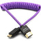 Kondor Blue Gerald Undone Braided Coiled High-Speed Mini-HDMI to&nbsp;HDMI Cable (Limited Purple Edition, 12 to 24")