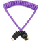 Kondor Blue Gerald Undone Braided Coiled High-Speed Mini-HDMI to&nbsp;HDMI Cable (Limited Purple Edition, 12 to 24")