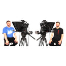 ikan P2P Interview System with 2 Professional 17" High-Bright Teleprompters