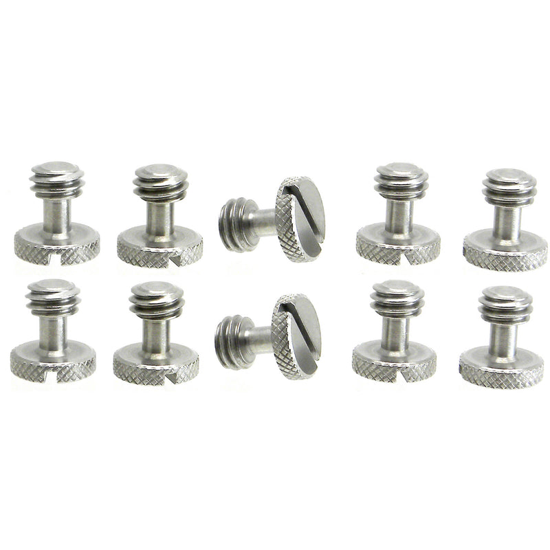 Desmond Knurled 3/8"-16 Slotted Screws (10-Pack)