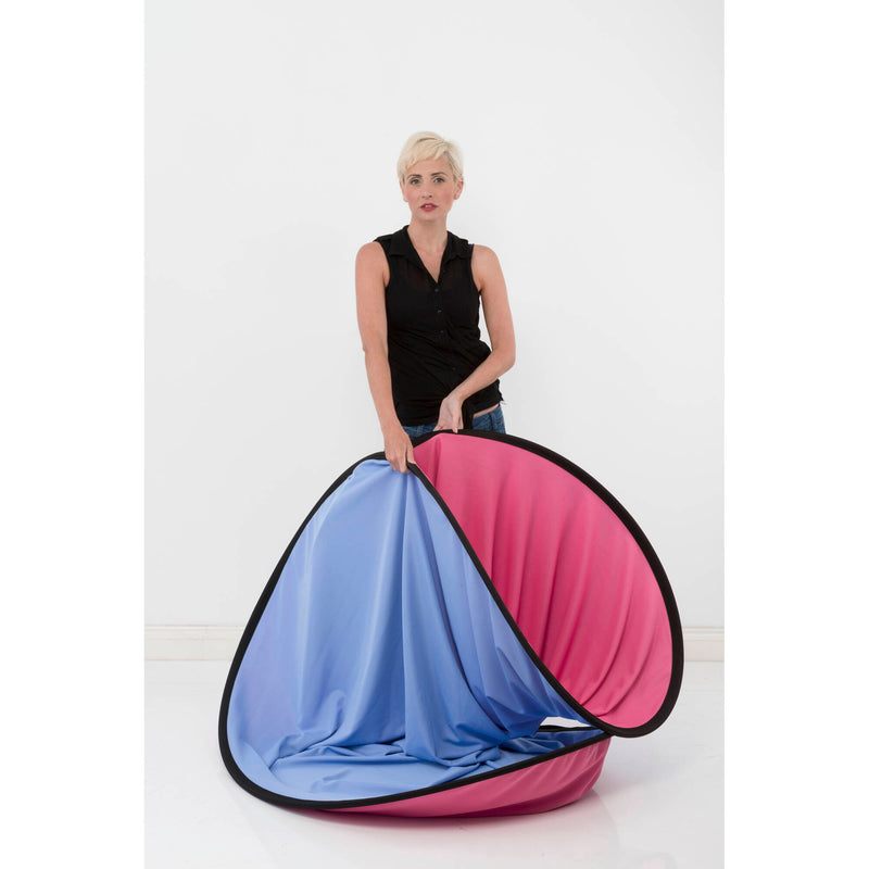 Manfrotto Collapsible Reversible Background (6 x 7', Blue/Pink)