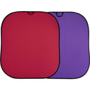 Manfrotto Collapsible Reversible Background (6 x 7', Red/Purple)