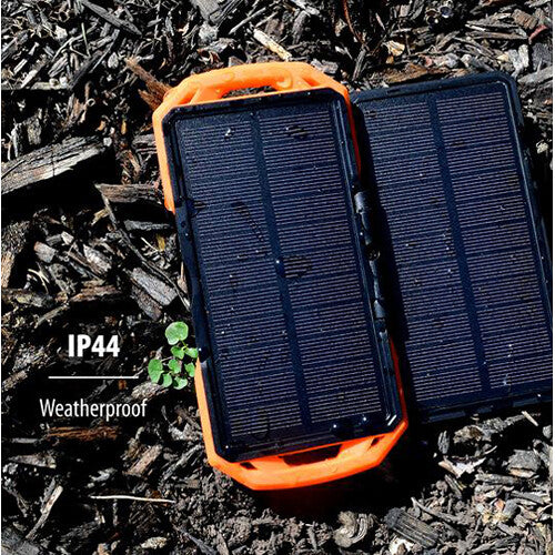 ToughTested 10,000 mAh Dual Solar Switchback Power Pack with LED Light Panel