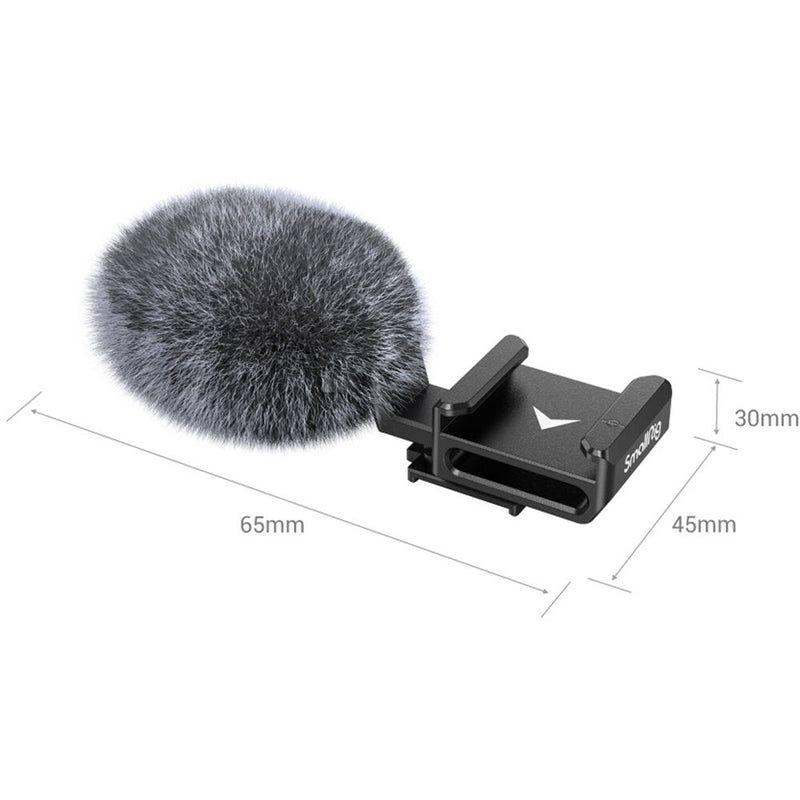 SmallRig Cold Shoe Adapter with Windshield for Sony ZV-E10 and ZV-1