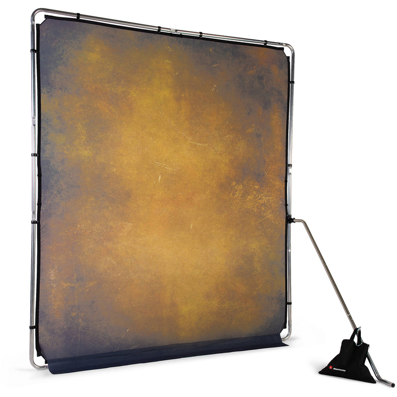 Manfrotto EzyFrame Vintage Background Kit 6.5 x 7.5' (Tobacco)