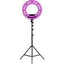 GVM Bi-Color RGB LED Soft Double Ring Light (18")