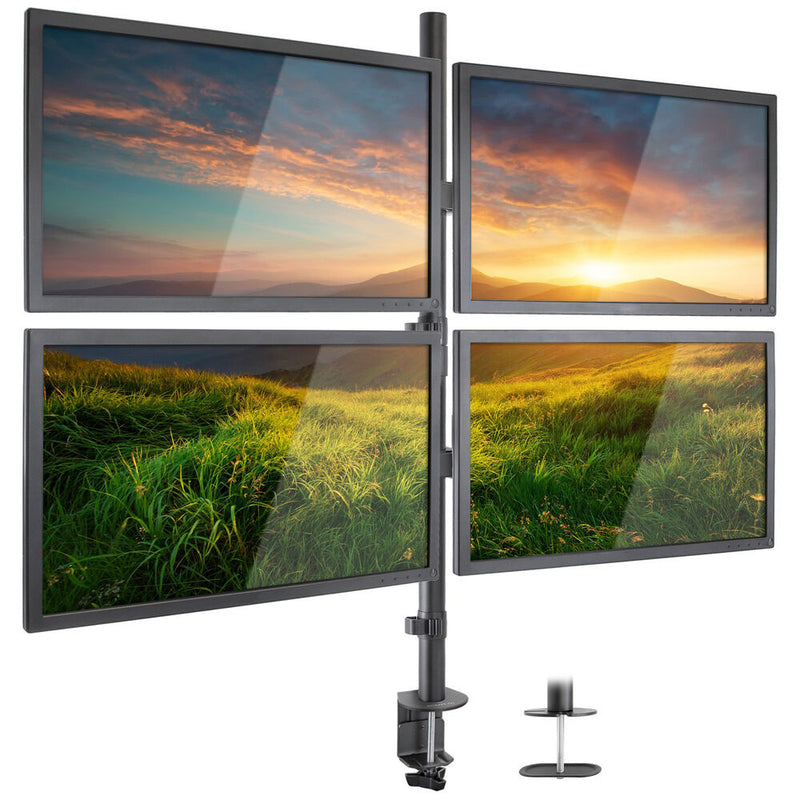 Mount-It! Quad-Monitor Desk Mount for 19 to 32" Displays