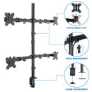 Mount-It! Quad-Monitor Desk Mount for 19 to 32" Displays