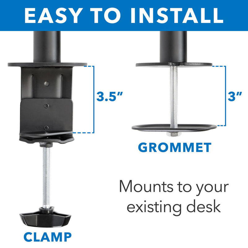 Mount-It! Quad-Monitor Desk Mount for 19 to 32" Displays