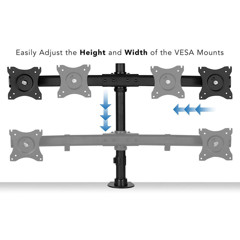 Mount-It! Dual Monitor Desk Mount for 13 to 27" Displays