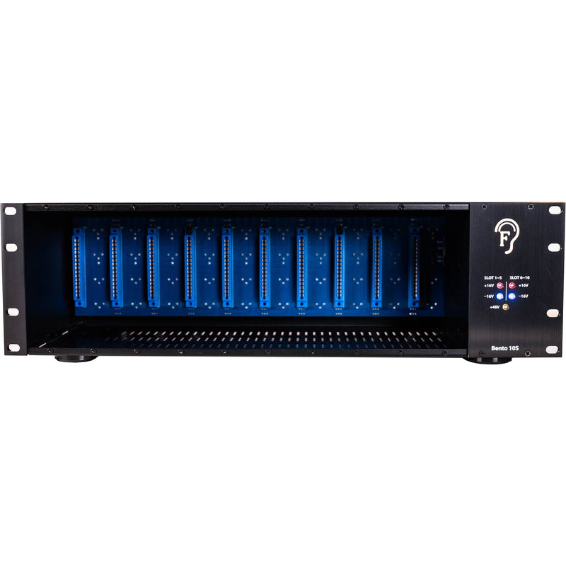 Fredenstein Module Carrier for up to 10 API-500 Modules (2 RU, 19" Rack Format)