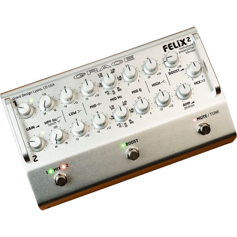 Grace Design Instrument Preamp/Blender, Silver Finish