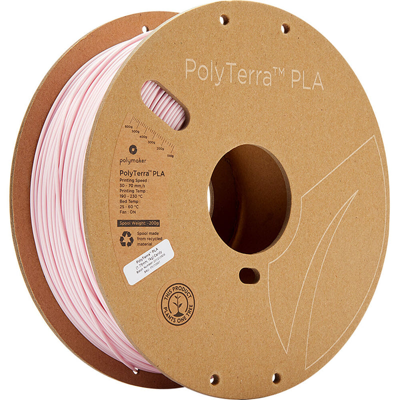 Polymaker PolyTerra PLA Eco Friendly 3D Printing Filament 2.2 lb (1.75mm Diameter, Candy)