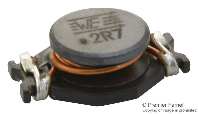 WURTH ELEKTRONIK 74457027 Surface Mount Power Inductor, WE-PD4 Series, 2.7 &micro;H, 10 A, 20 A, Unshielded, 8000 &micro;ohm